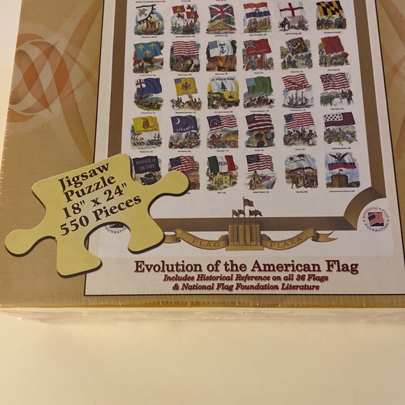 NWOT America’s Story Historic Puzzles: Evolution of The American Flag 550 Pieces - Picture 7 of 15